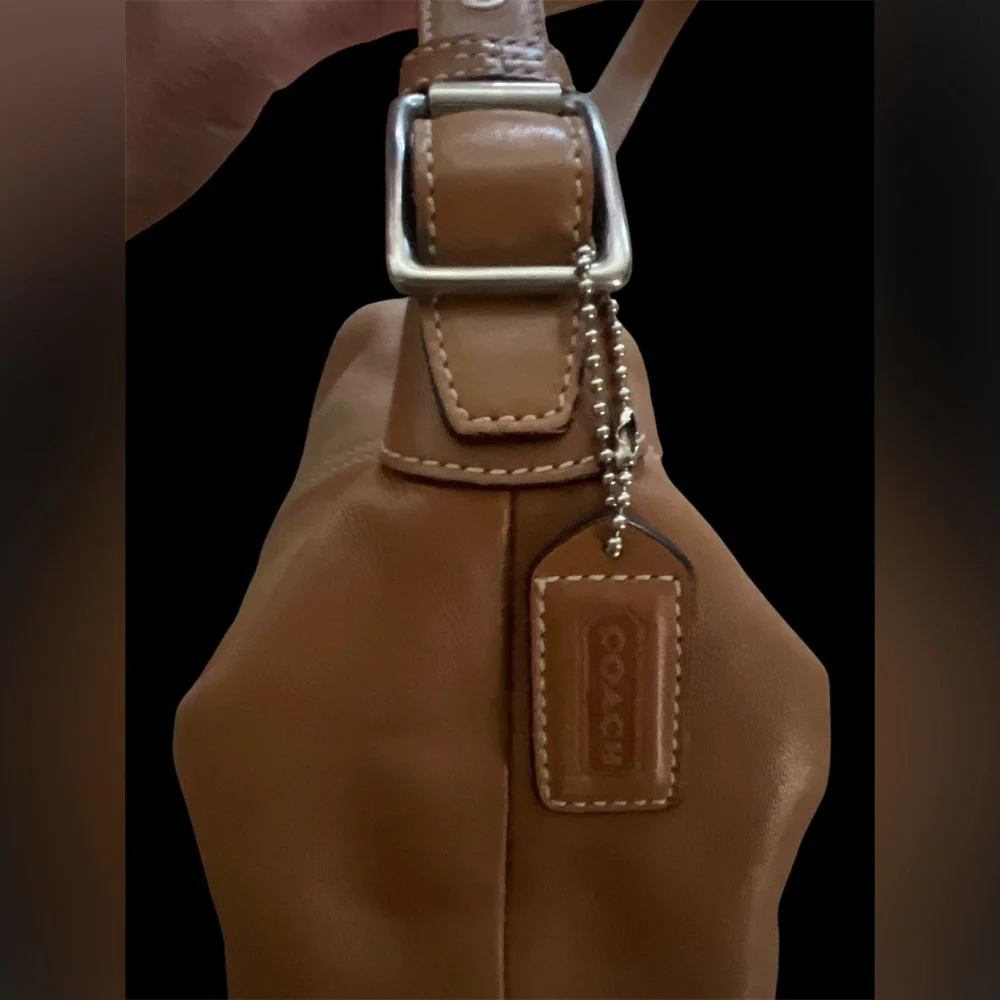 Vintage Coach Baguette Small Bag Camel
